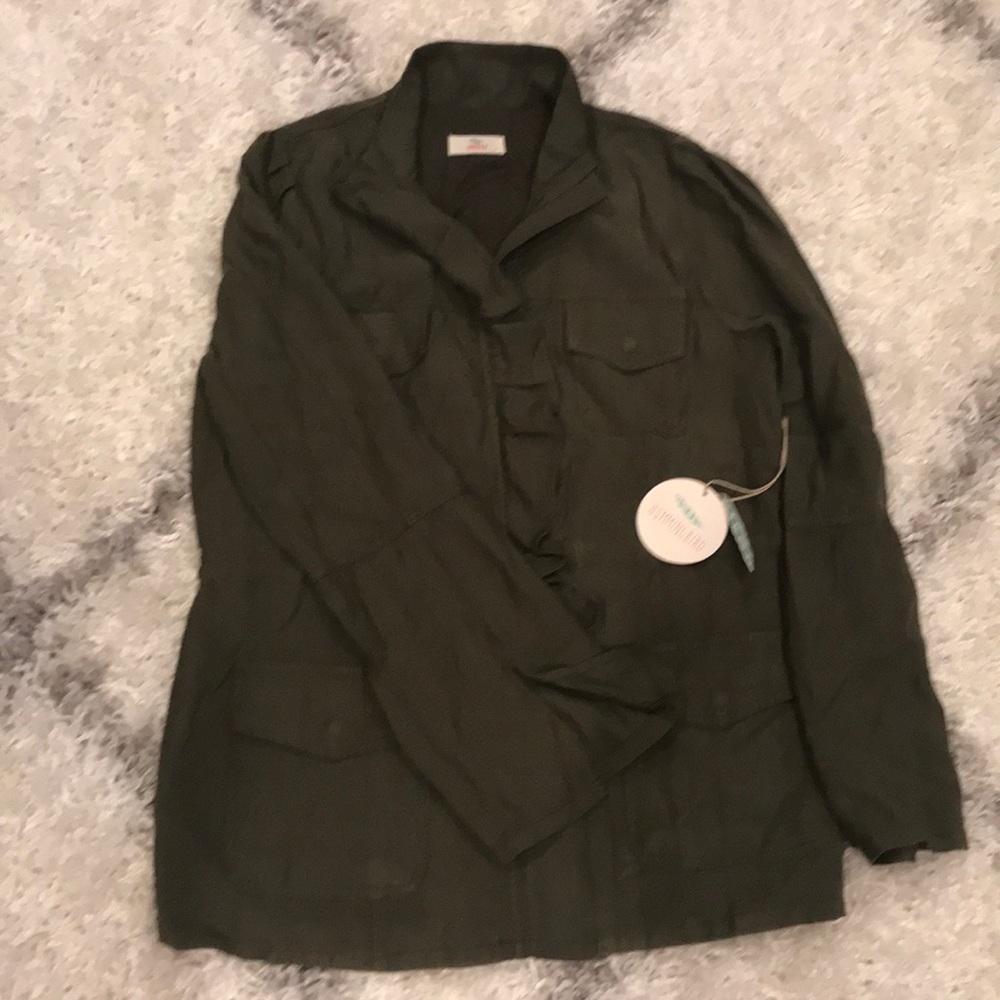 Bell sleeved cargo jacket